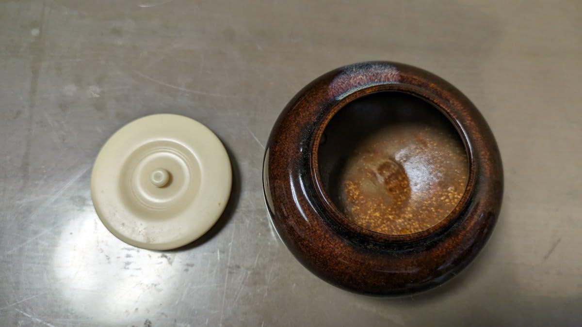 Amazon.co.jp: 大海茶入 長緒仕覆 古美術品 骨董 86 茶道具 濃茶